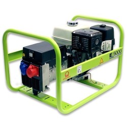 GROUPE ELECTROGENE E5000, Mono, 230V, 50Hz, Honda Engine, Dém. Manuel / Essence